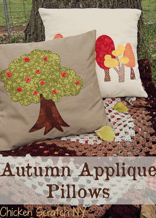 Autumn-Applique-Pillows