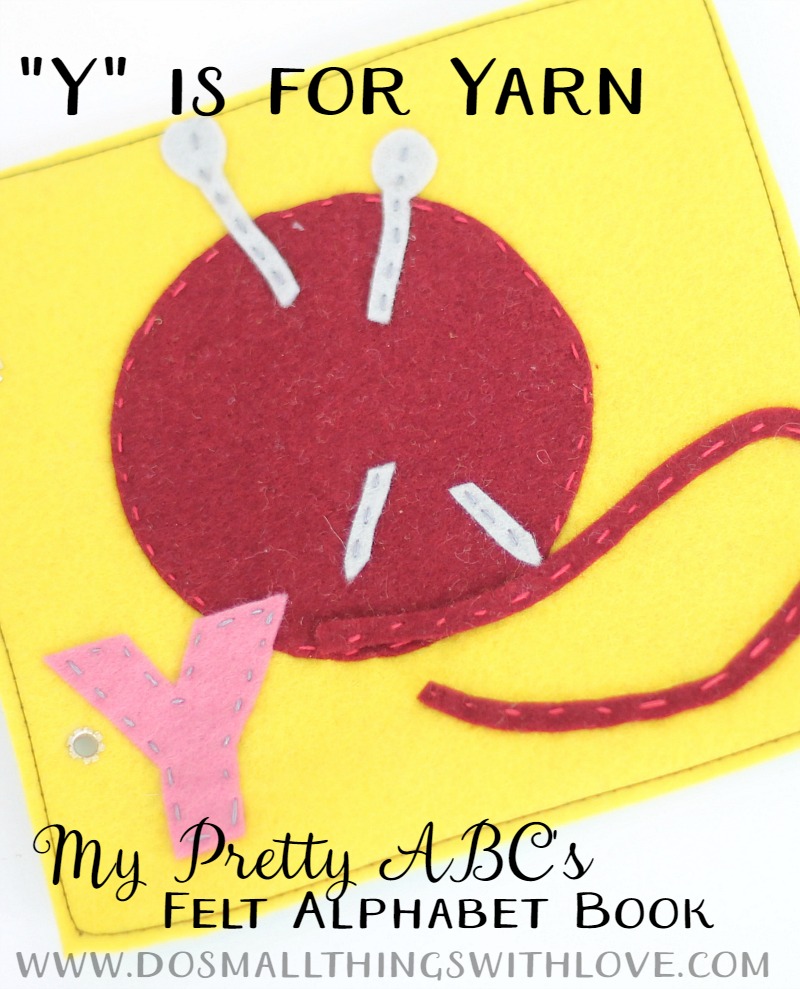Free "Y" is for Yarn Felt Pattern #crafts #felt #pattern #yarn #alphabet #book