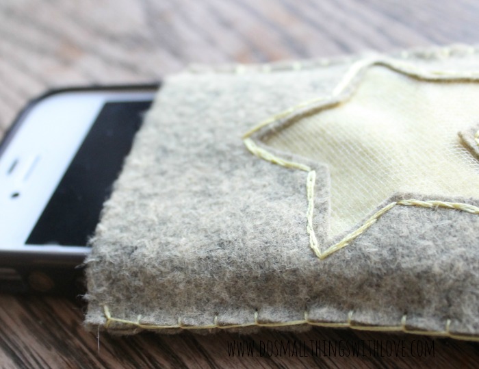 simple felt iphone case with free template